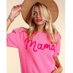 Haptics • Bubble Gum Pink Mama Sweater || Small